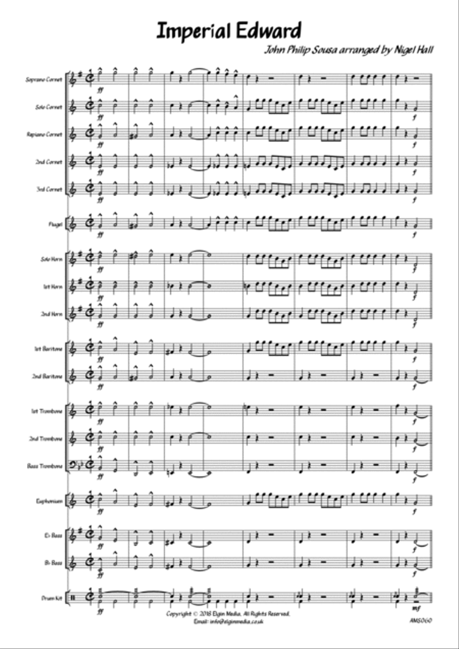 Imperial Edward - Brass Band March Brass Band scores gallery preview page 3
