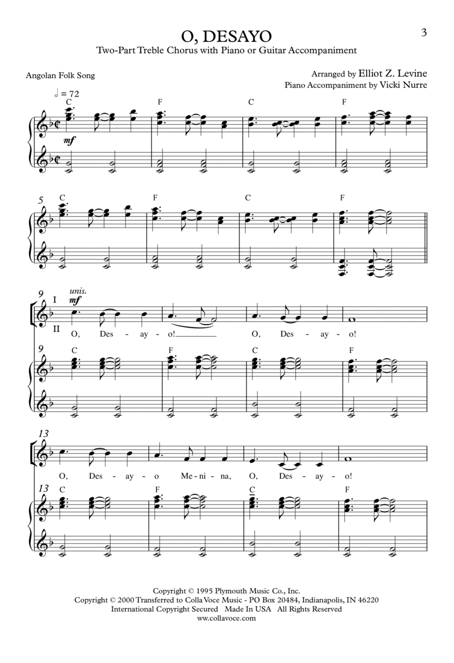 O, Desayo SA scores gallery preview page 1