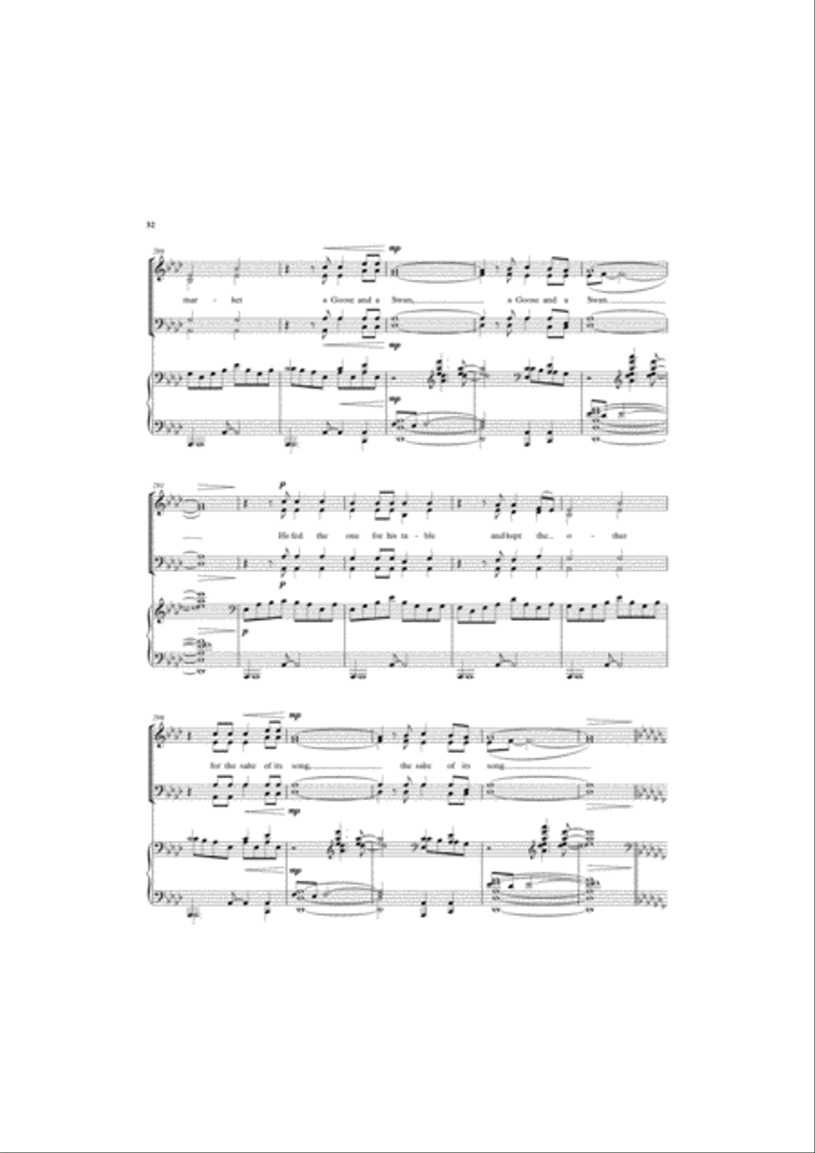 Aesop's Fables 4-Part scores gallery preview page 6