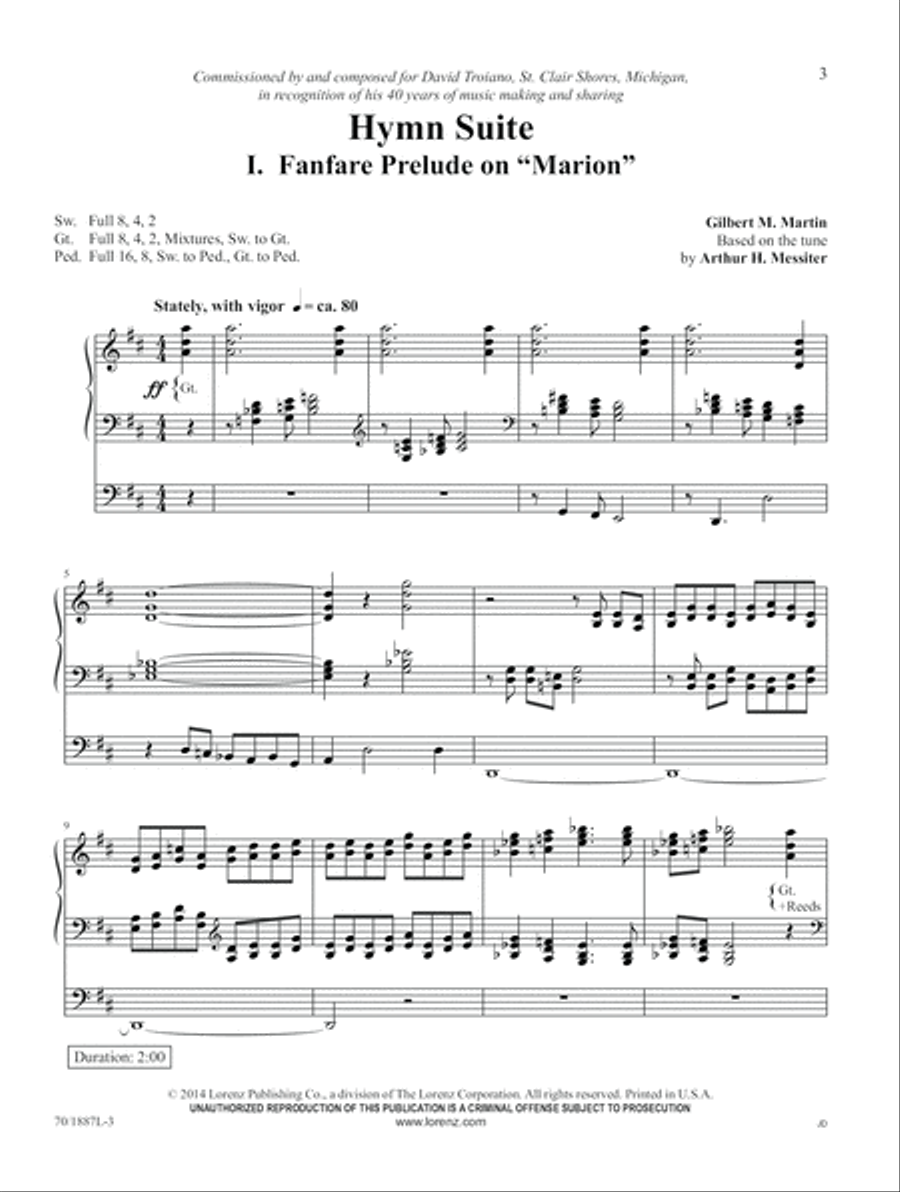 Hymns of Joyful Praise Organ scores gallery preview page 3