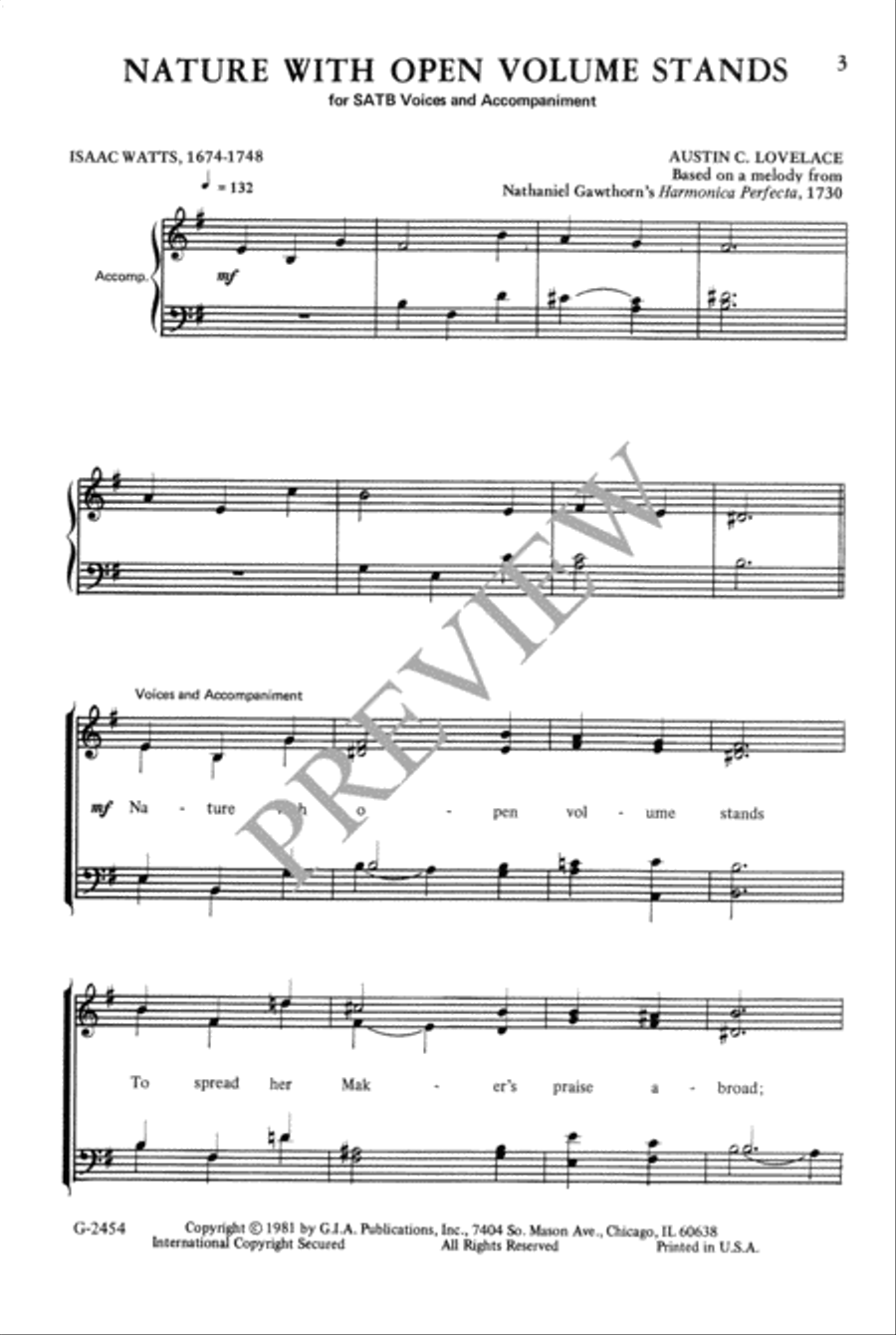 Nature with Open Volume Stands 4-Part scores gallery preview page 4