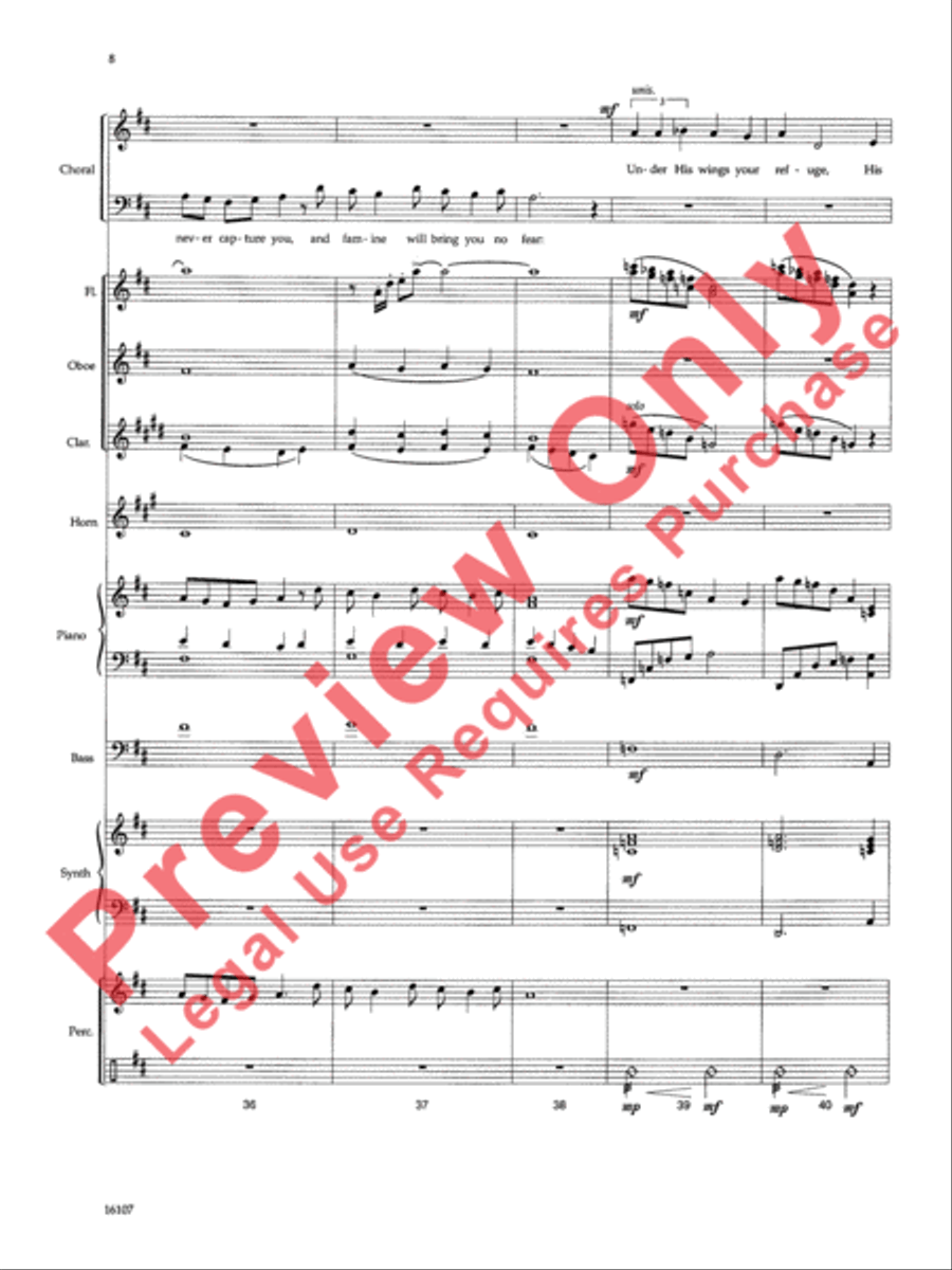 On Eagle's Wings On Eagle's Wings Choir scores gallery preview page 33