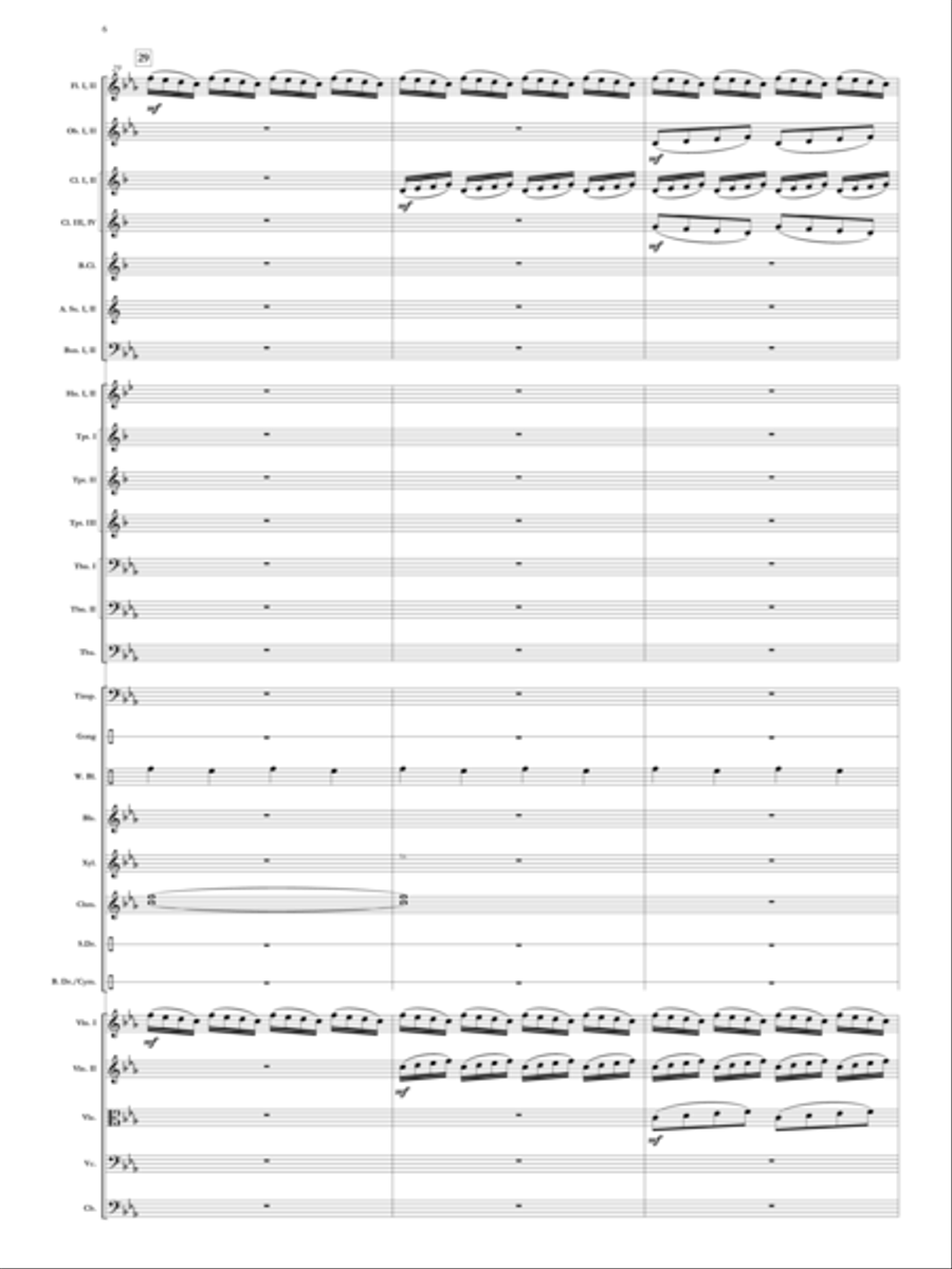 Elegy for Remembrance (September 11, 2001) Orchestra scores gallery preview page 7