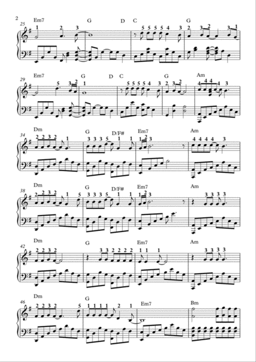 Shallow Piano Solo scores gallery preview page 2