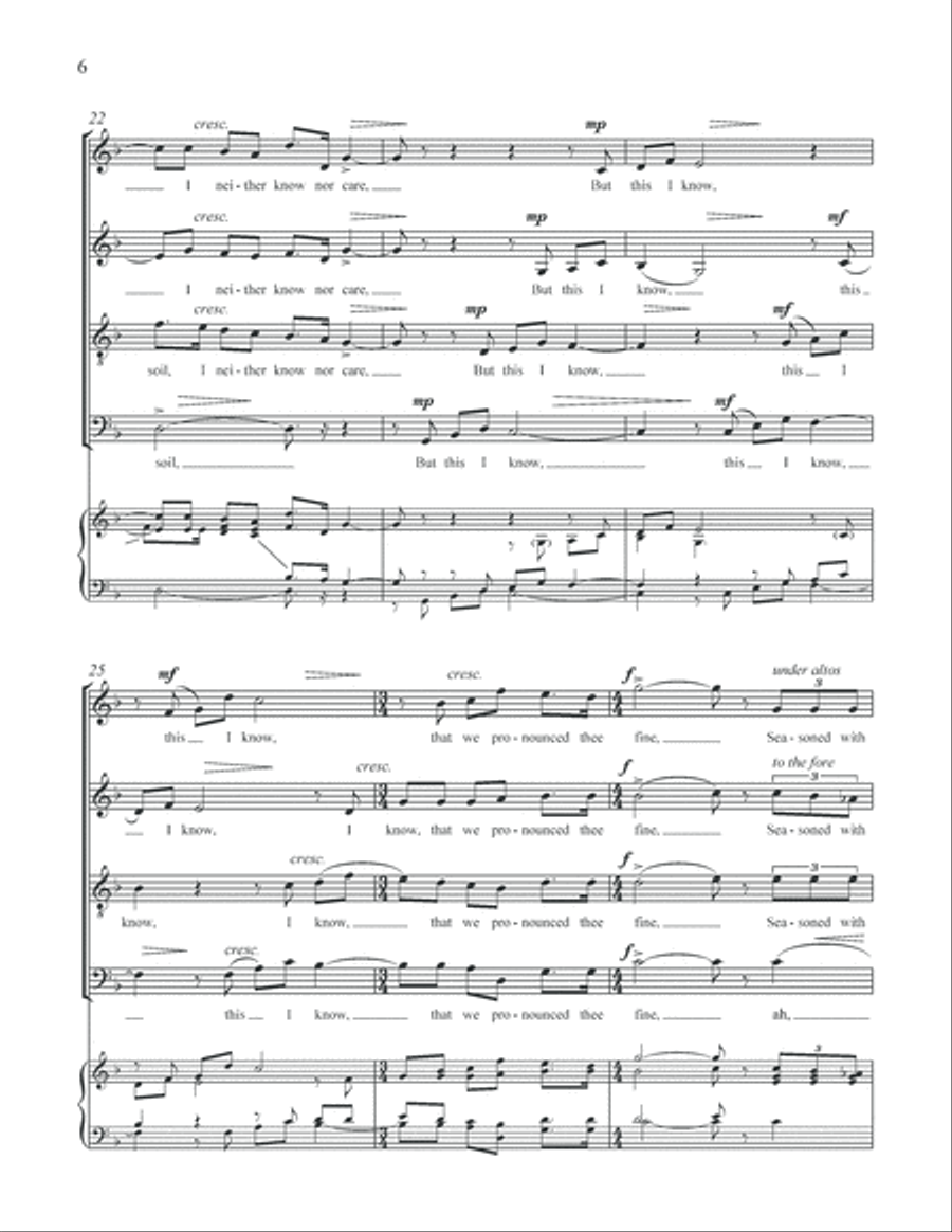 Earthly Delights: 3. To a Goose 4-Part scores gallery preview page 7