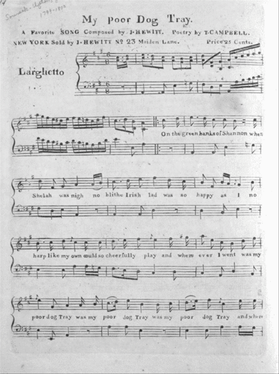 My Poor Dog Tray. A Favorite Song Flute scores gallery preview page 1