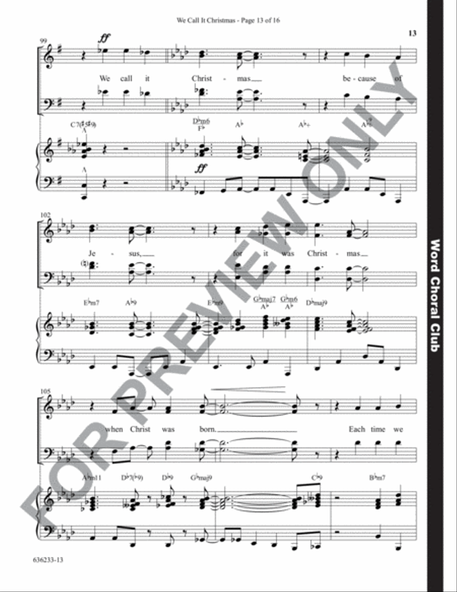 We Call It Christmas - Anthem Choir scores gallery preview page 14
