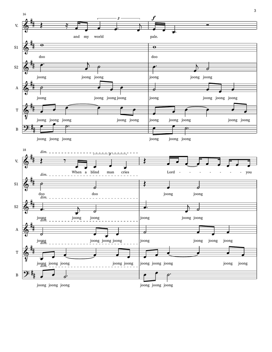 When A Blind Man Cries When A Blind Man Cries 4-Part scores gallery preview page 3