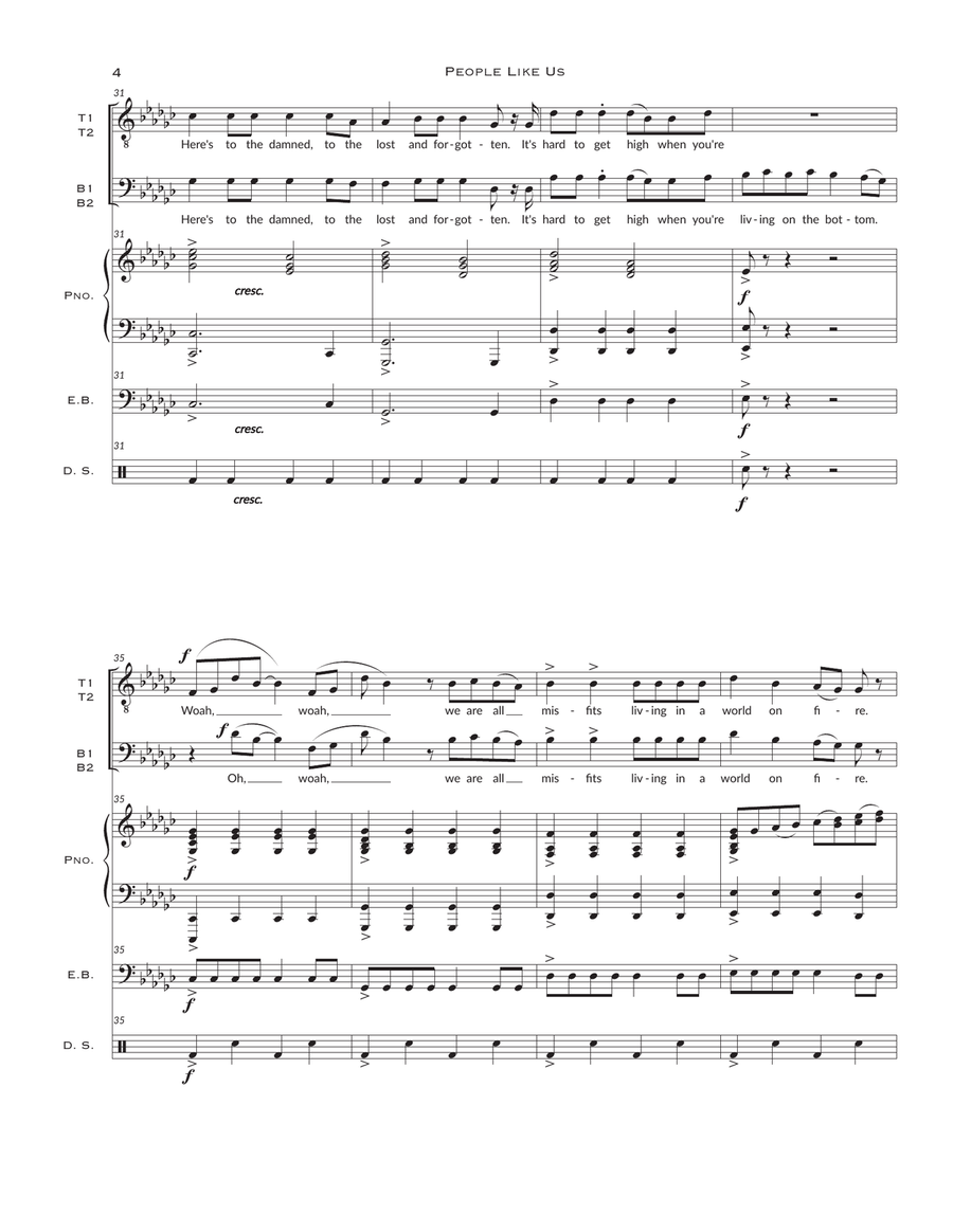 People Like Us TTBB scores gallery preview page 4