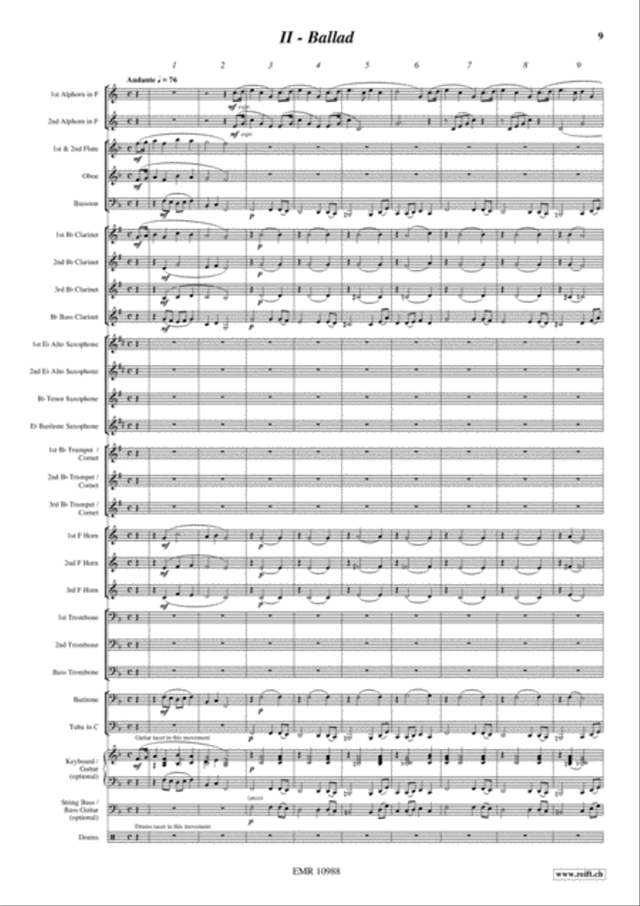Alpine Cowboy Concert Band scores gallery preview page 7