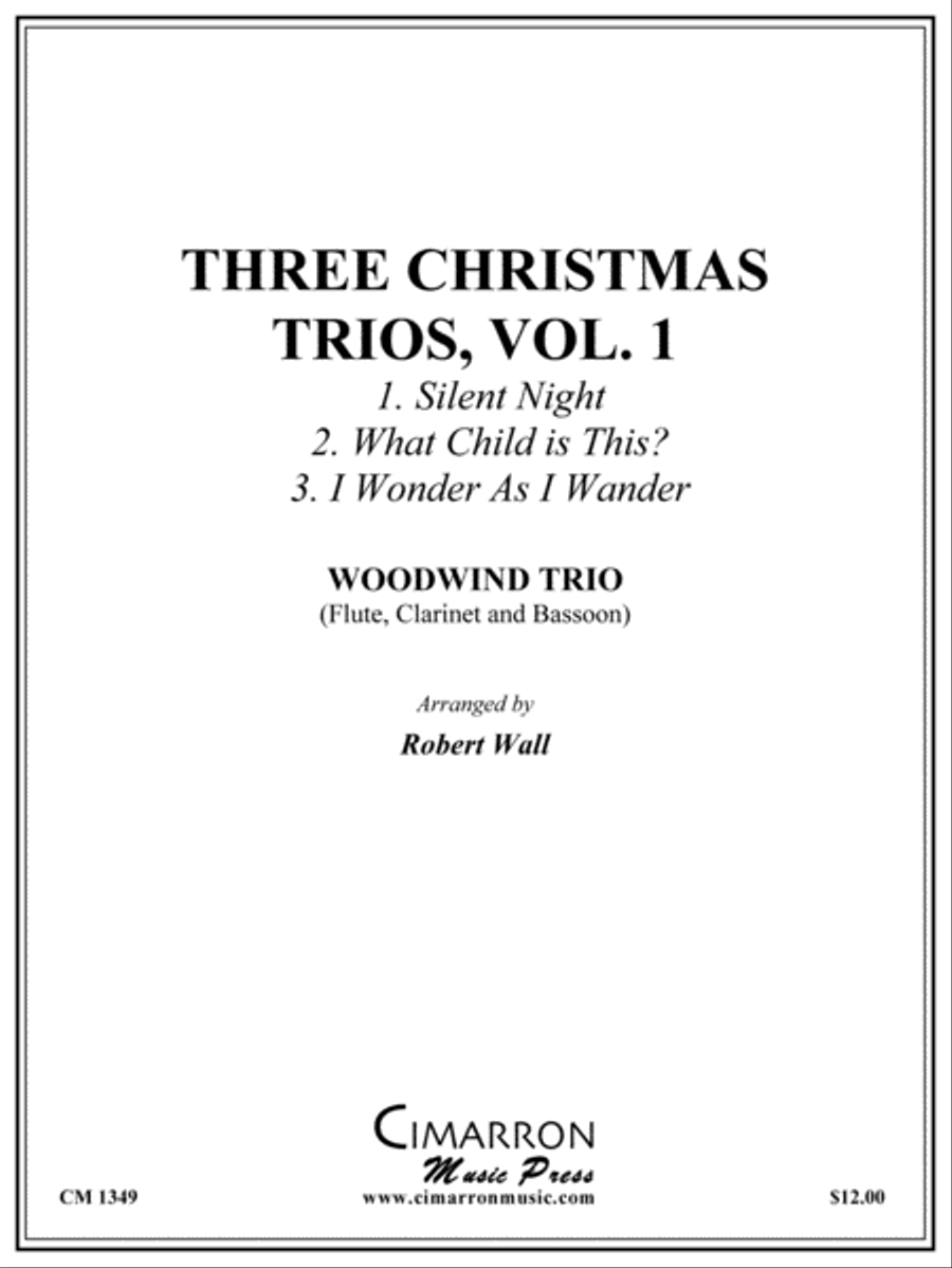 Three Christmas Trios, vol. 1 Woodwind Trio scores gallery preview page 1