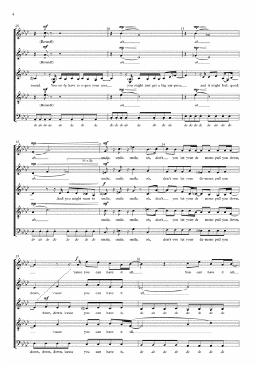 Shine Shine Choir scores gallery preview page 4