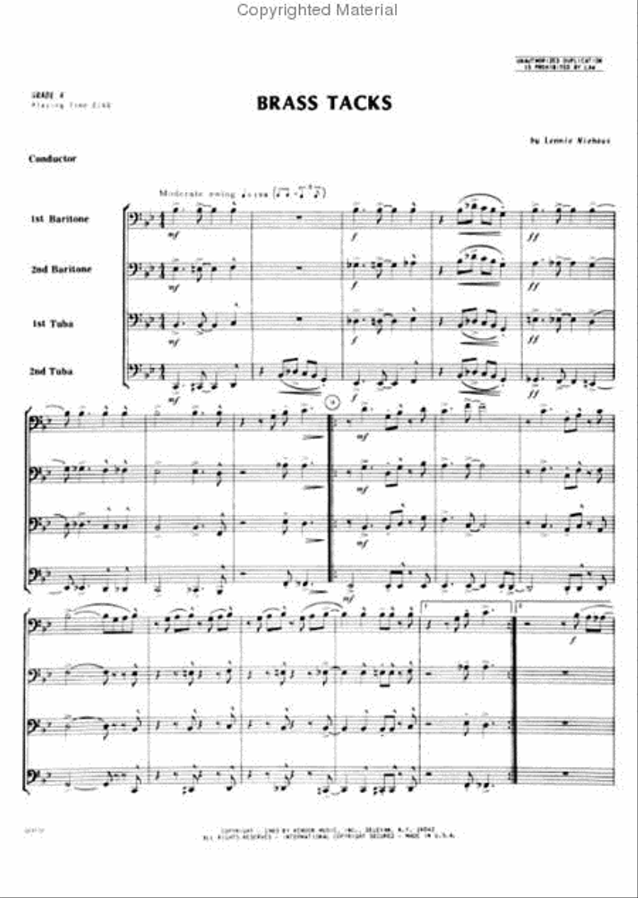 Brass Tacks Brass Quartet scores gallery preview page 2