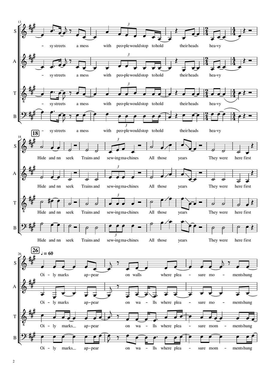 Hide And Seek 4-Part scores gallery preview page 2
