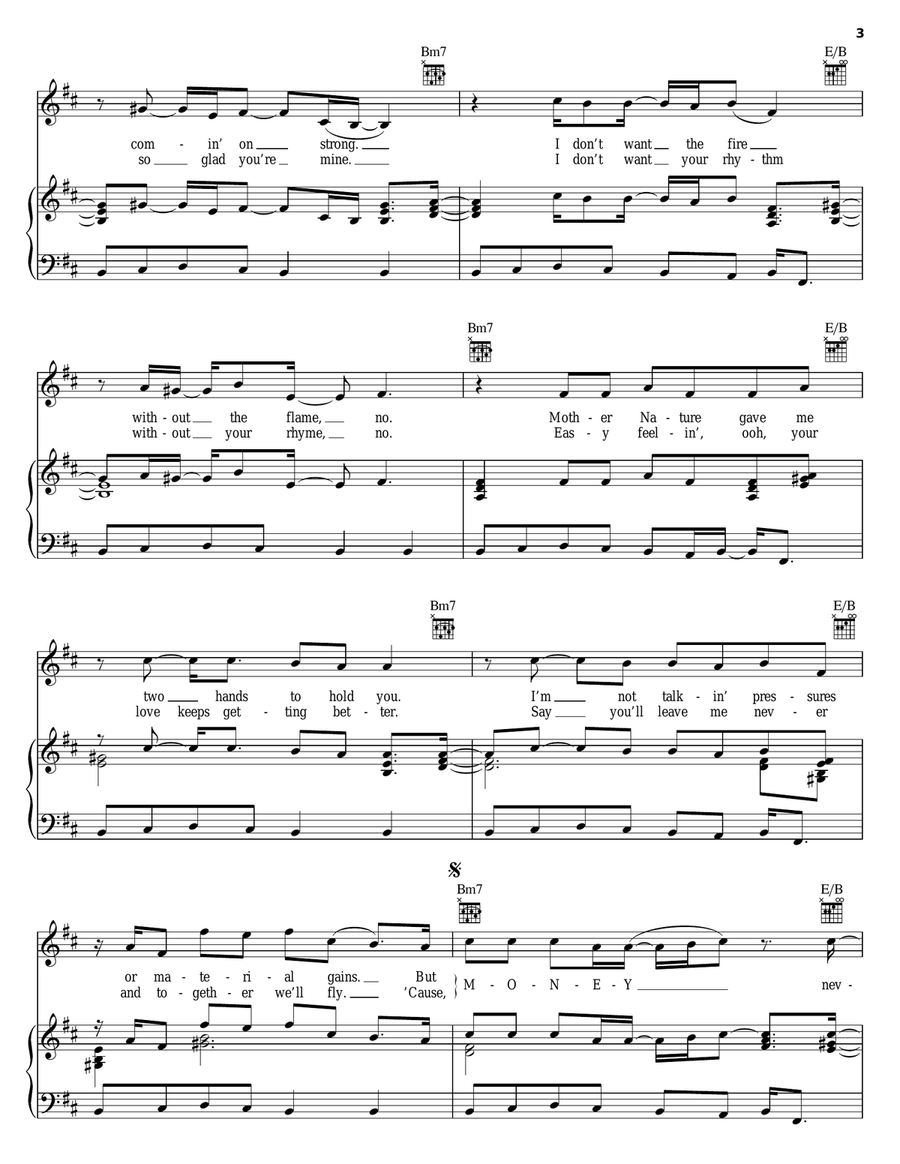 I Need Your Lovin' I Need Your Lovin' Piano, Vocal, Guitar scores gallery preview page 3