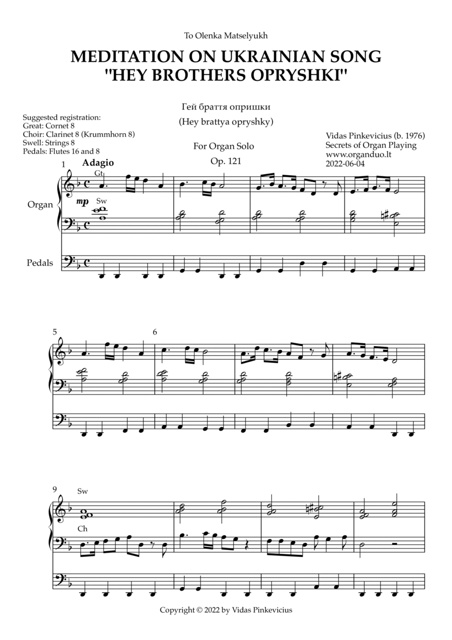 Meditation on Ukrainian Song 
