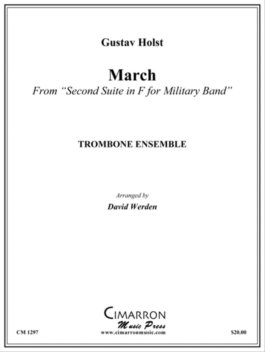 March from Military Suite in F Large Ensemble scores gallery preview page 1