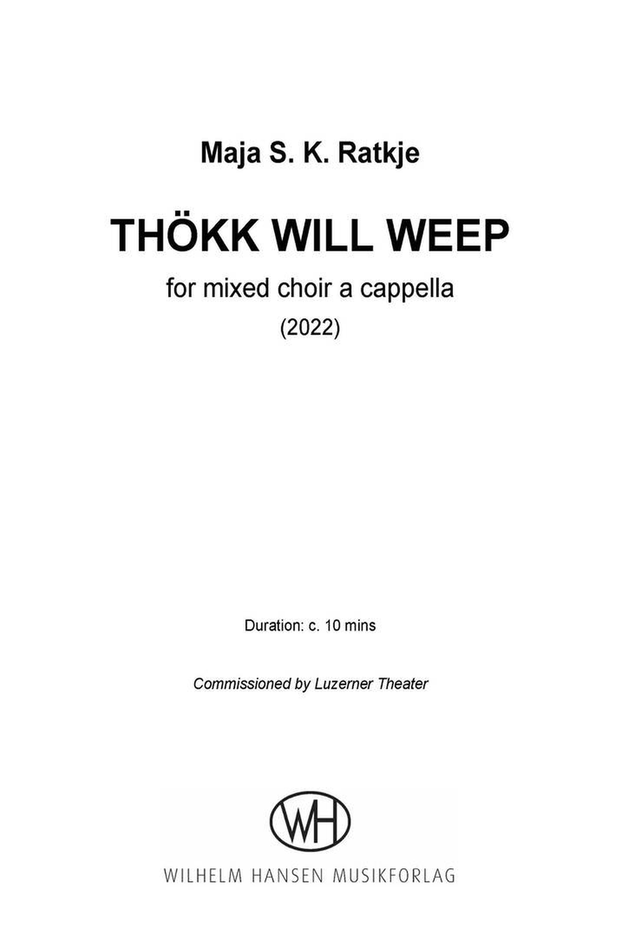Thökk Will Weep 4-Part scores gallery preview page 2