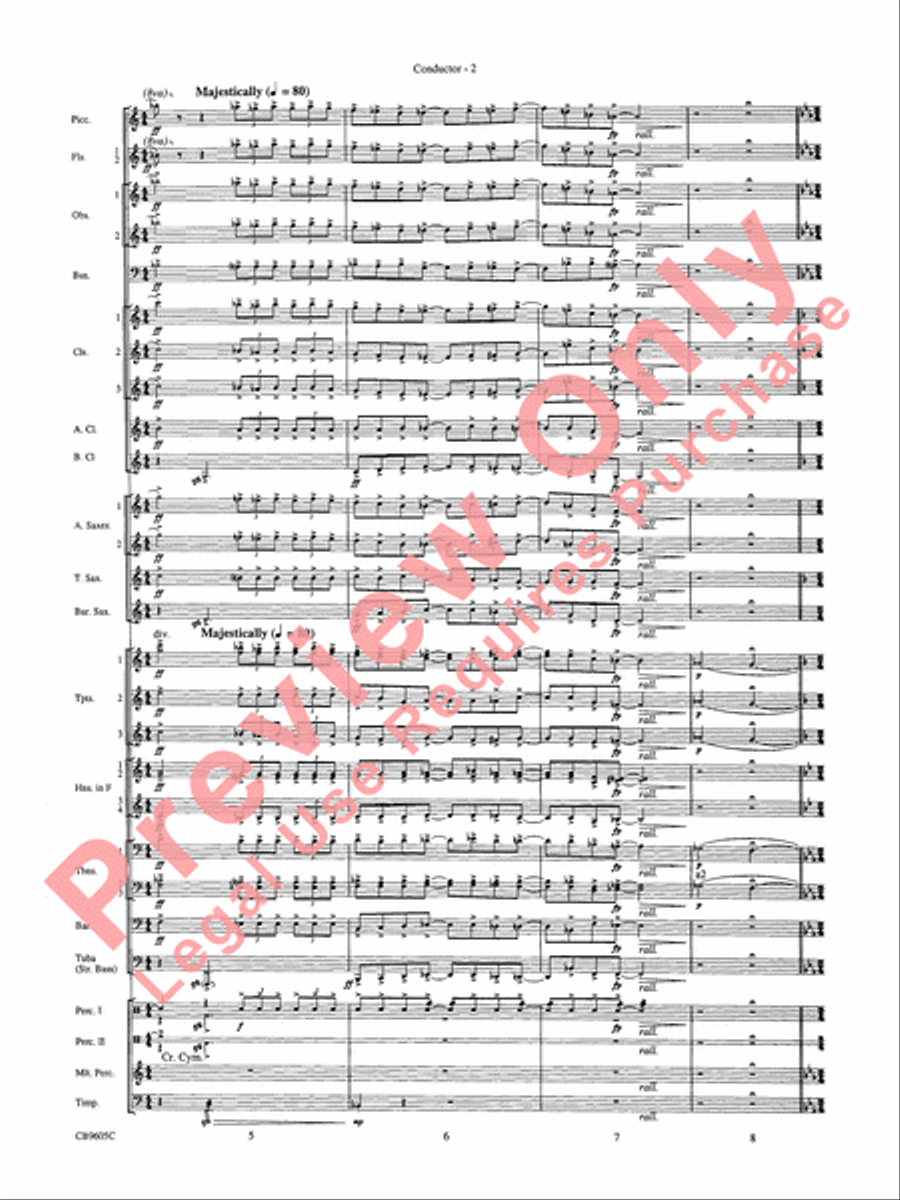The Symphonic Gershwin The Symphonic Gershwin Concert Band scores gallery preview page 6