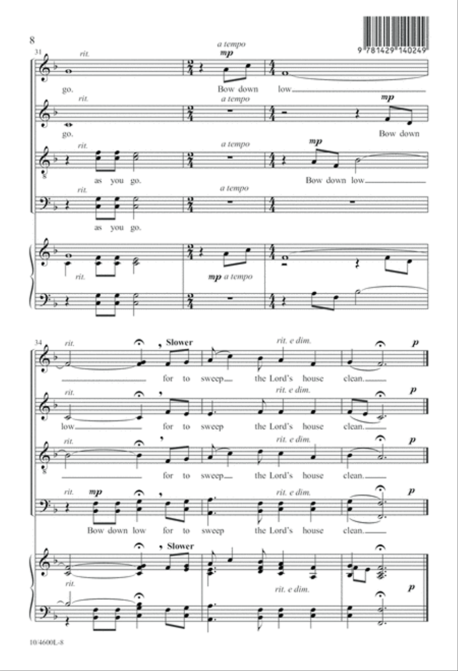 Bow Down Low Bow Down Low Divisi scores gallery preview page 8