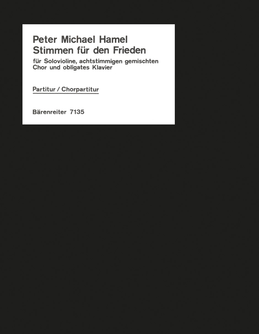 Stimmen für den Frieden (1982) SSAATTBB scores gallery preview page 1