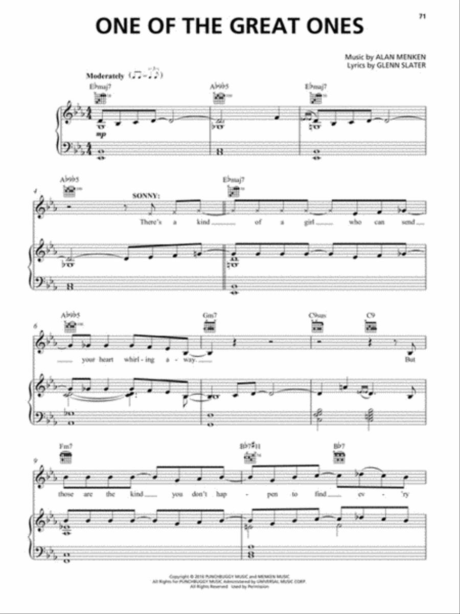 A Bronx Tale Piano, Vocal scores gallery preview page 5