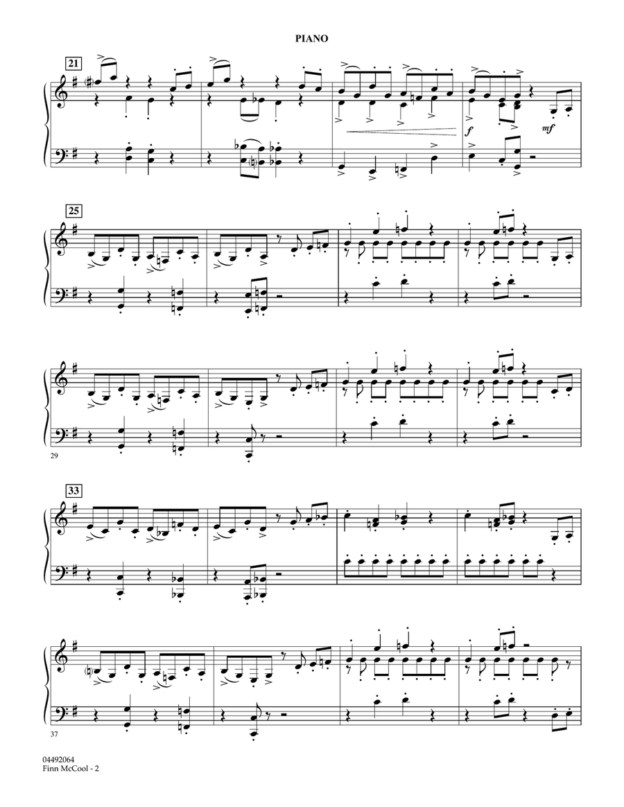 Finn McCool - Piano Orchestra scores gallery preview page 2