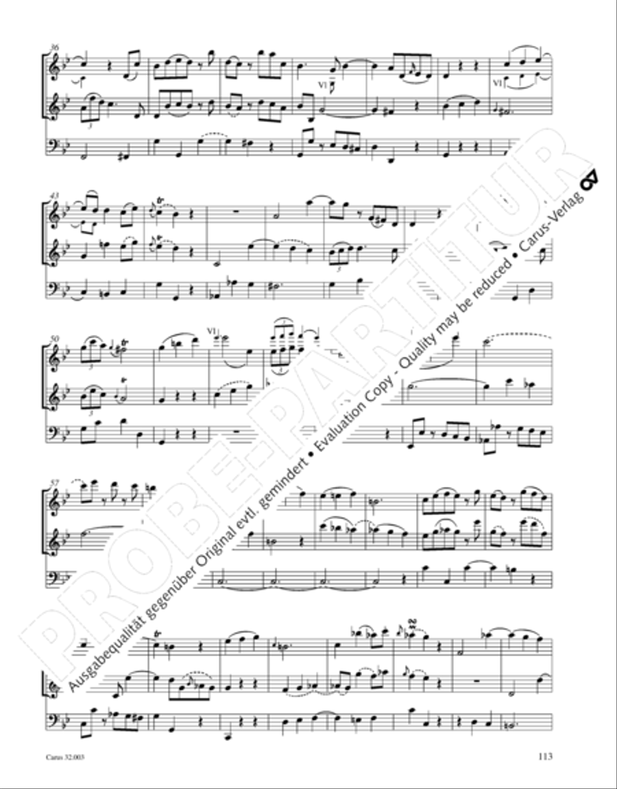 Gesamtausgabe Band 3 (Kammermusik: Duette, Solo- und Triosonaten) Score scores gallery preview page 134