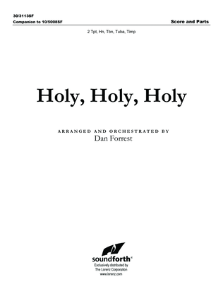 Book cover for Holy, Holy, Holy - Brass and Timpani Score and Parts