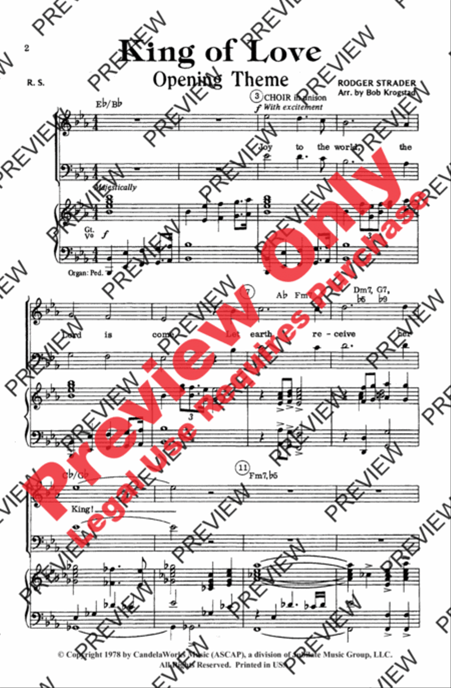 King of Love 4-Part scores gallery preview page 4