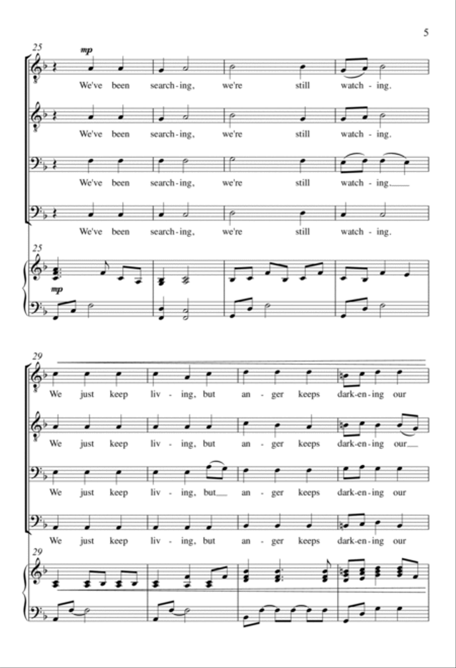 All We Want is Peace All We Want is Peace TTBB scores gallery preview page 3