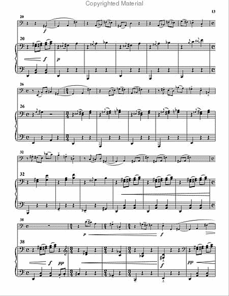 Concerto for Tuba Tuba scores gallery preview page 5