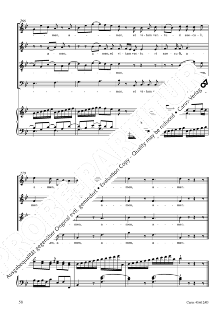 Harmoniemesse in B 4-Part scores gallery preview page 59