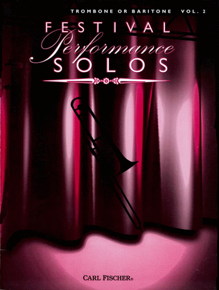 Book cover for Festival Performance Solos - Volume 2 (Trombone/Baritone)