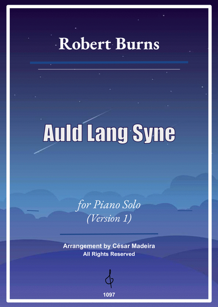 Auld Lang Syne - Piano Solo - W/Chords (Full Score) image number null