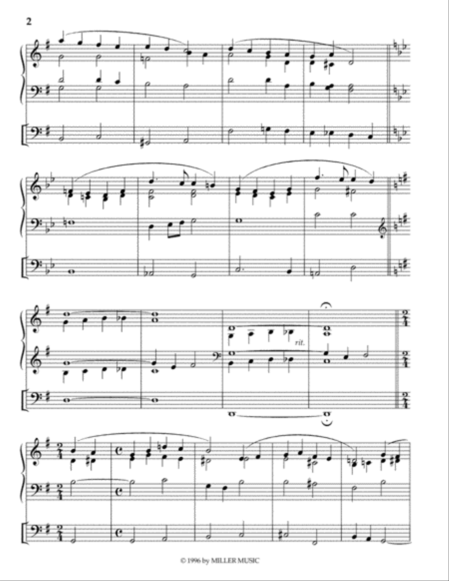 Ohne Rast Und Unverweilt Organ scores gallery preview page 2