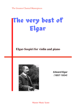 Book cover for Elgar-Sospiri for violin and piano
