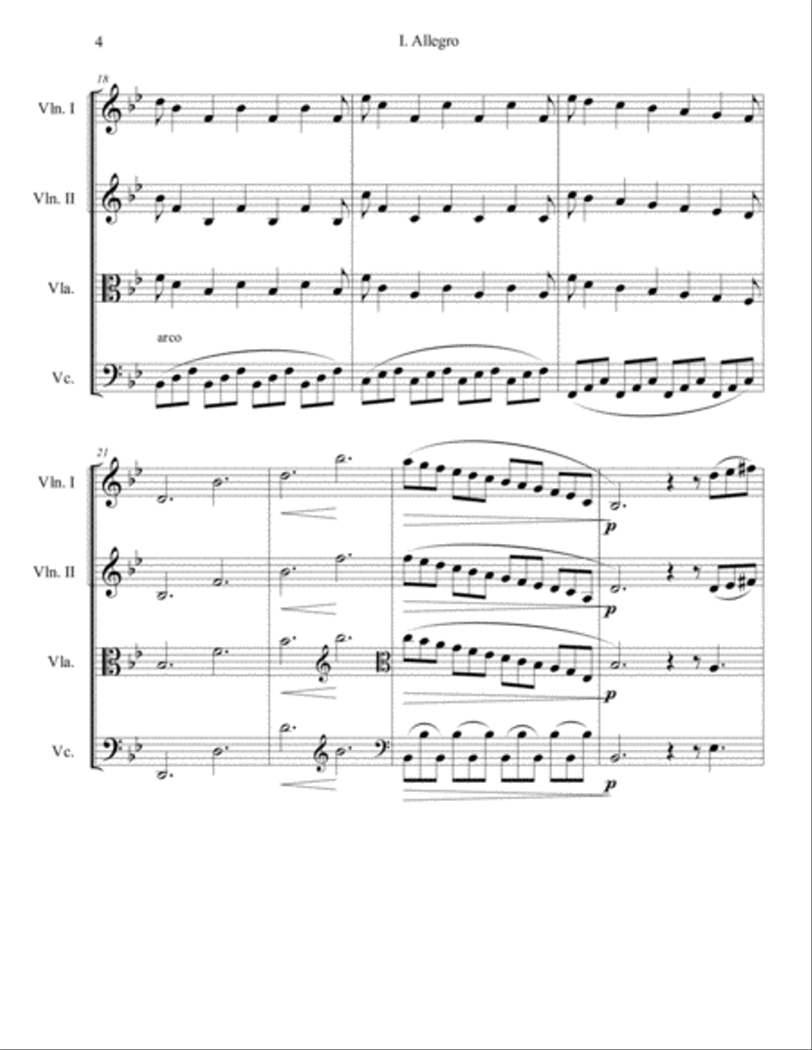 String Quartet No. 1 String Quartet scores gallery preview page 5