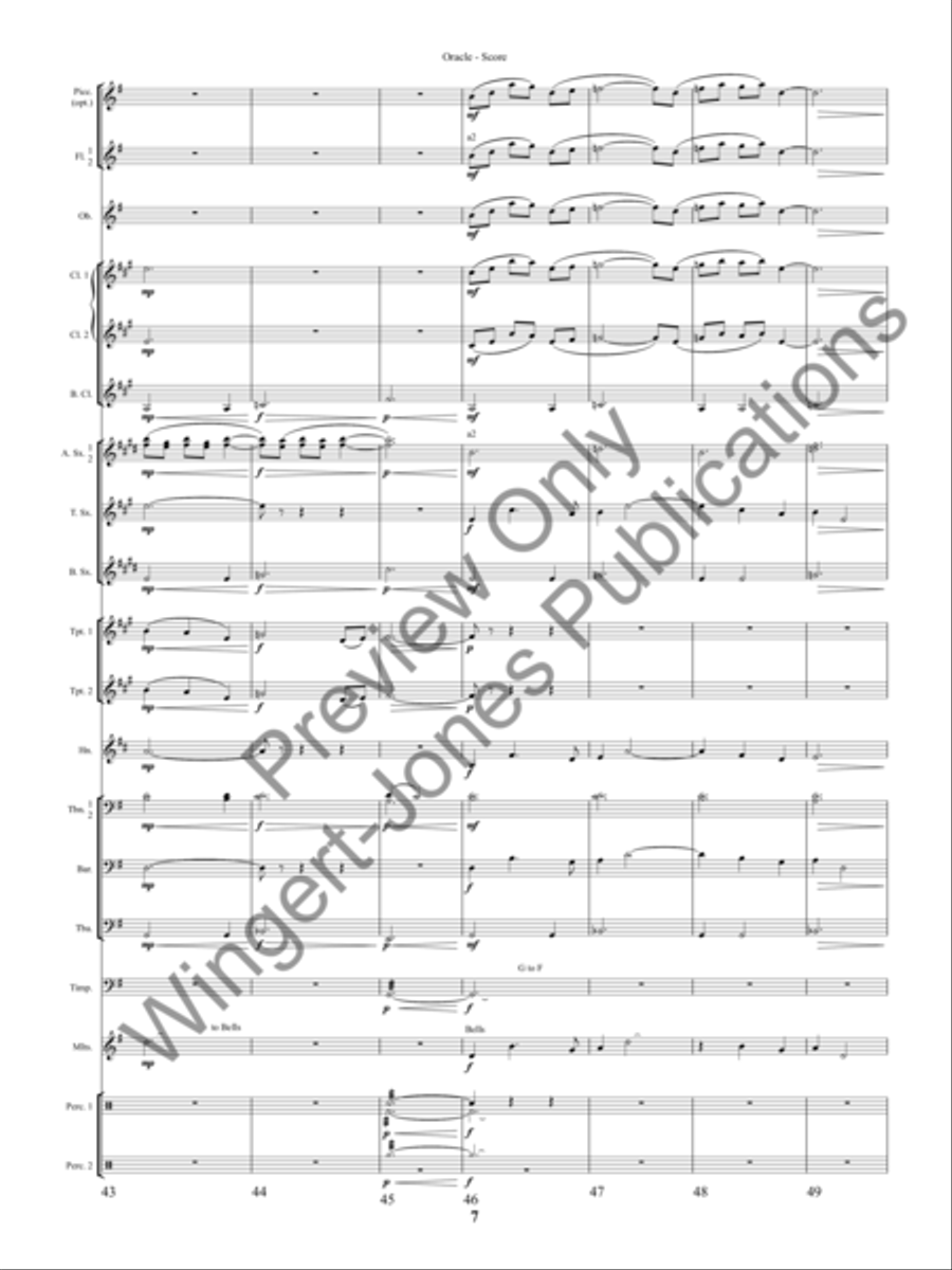 Oracle (Score) Oracle (Score) Concert Band scores gallery preview page 10