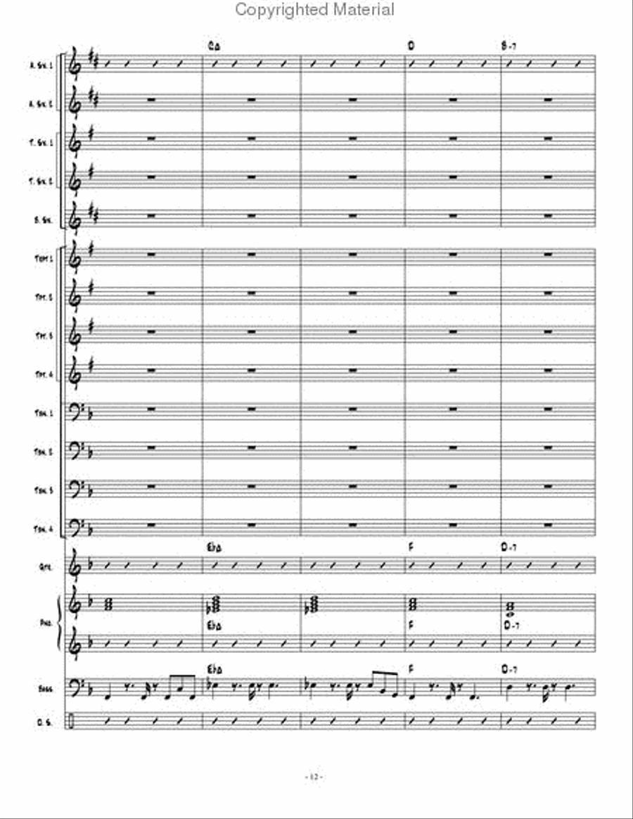 On The Road Jazz Ensemble scores gallery preview page 13