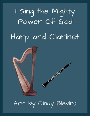 Book cover for I Sing The Mighty Power of God, for Harp and Clarinet