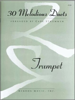 Book cover for 30 Melodious Duets- Trumpets