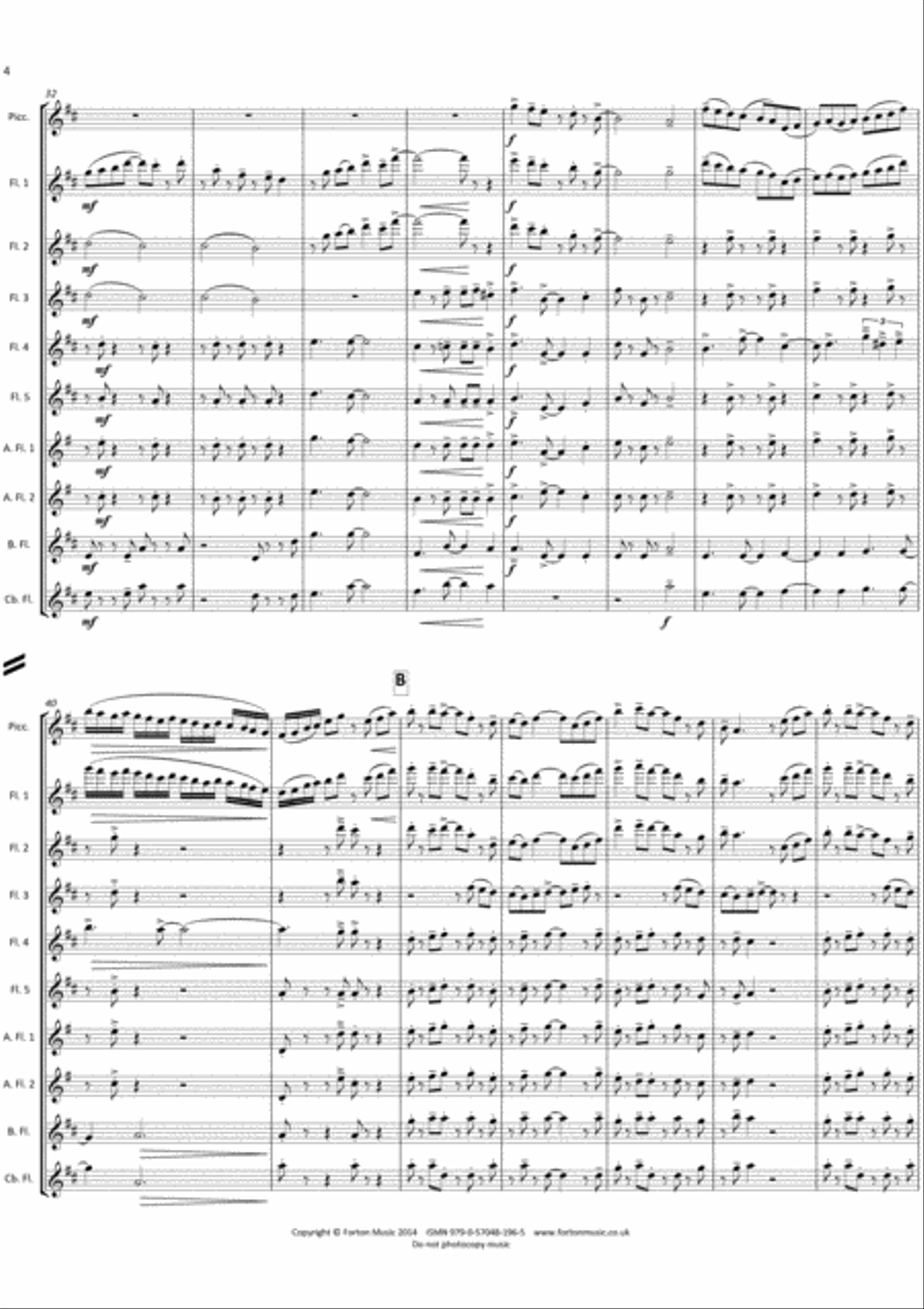 Showtime! Flute scores gallery preview page 4