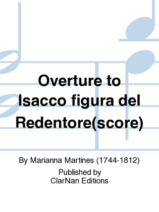 Book cover for Overture to Isacco figura del Redentore(score)