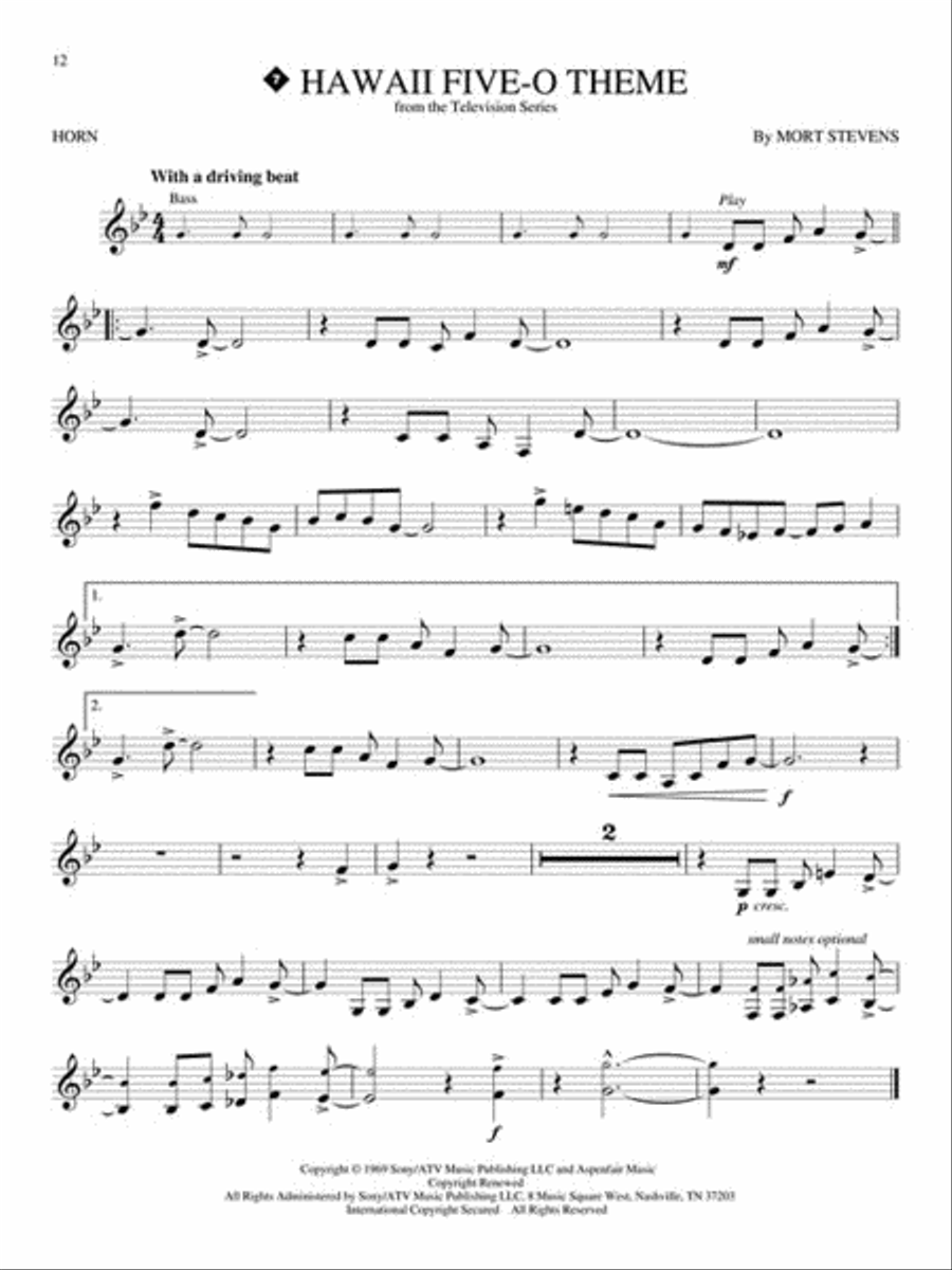 Great Themes Horn scores gallery preview page 3