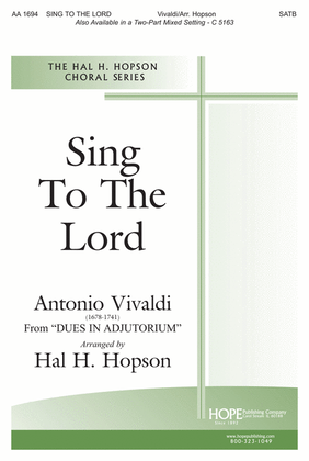Book cover for Sing to the Lord