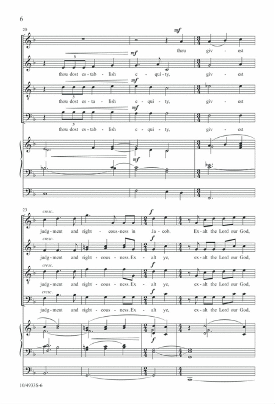 The Lord Reigneth The Lord Reigneth 4-Part scores gallery preview page 6