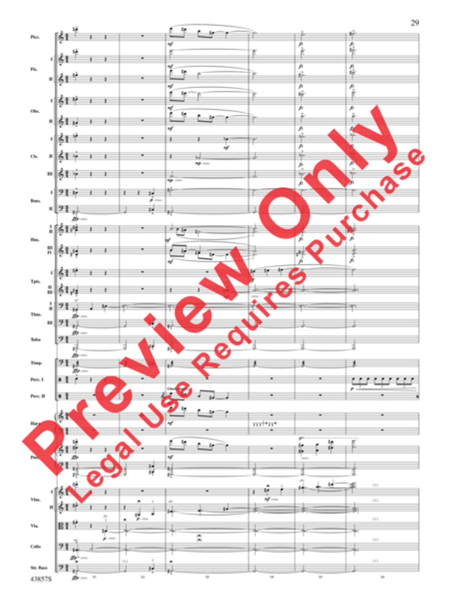 Unconquered Full Orchestra scores gallery preview page 30