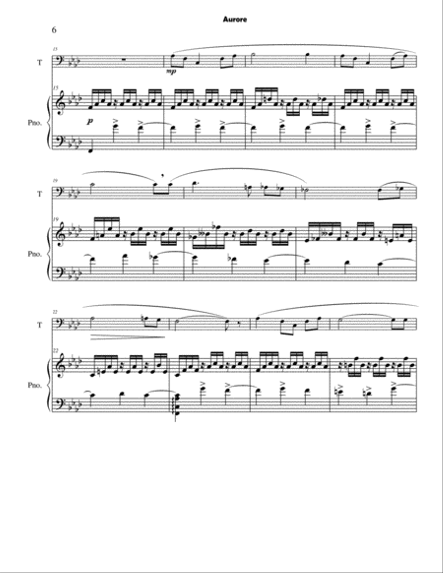 Seven Faure Art Songs Seven Faure Art Songs Brass Duet scores gallery preview page 6