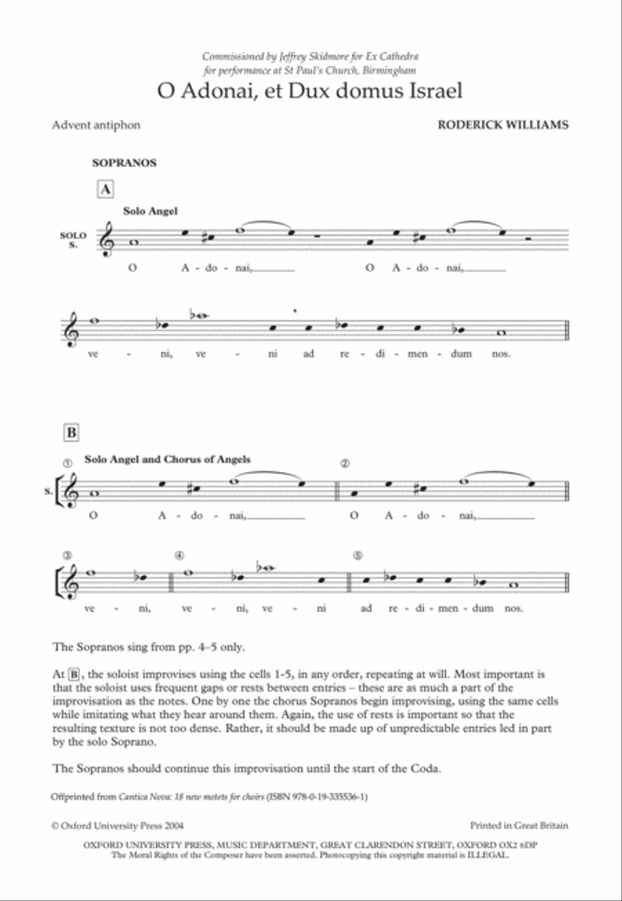 O Adonai, et Dux domus Israel Divisi scores gallery preview page 3